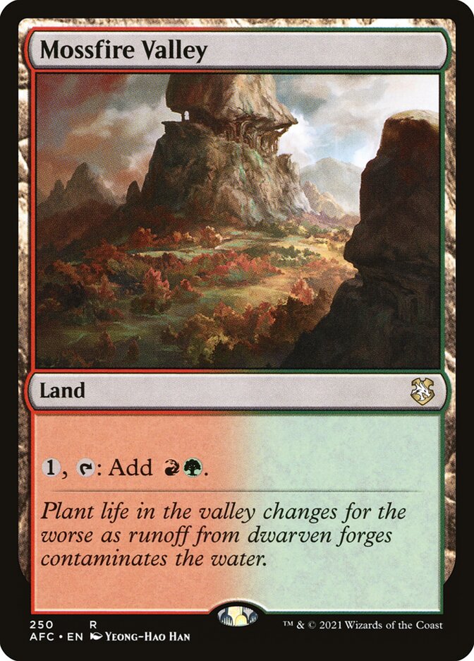 Mossfire Valley - Commander: Adventures in the Forgotten Realms (Rare) [AFC-250]