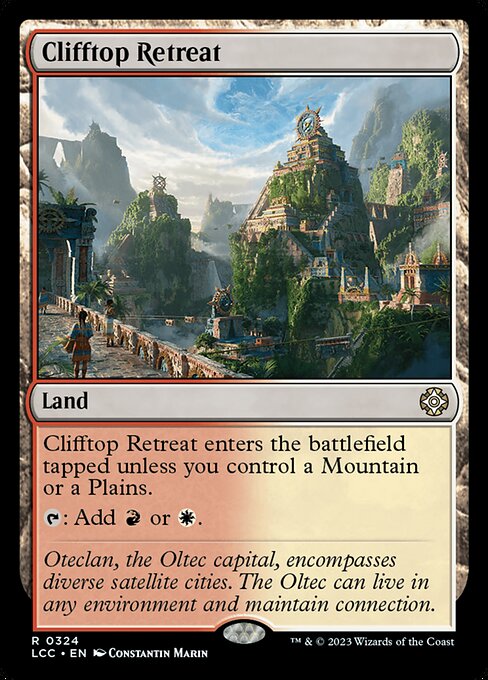 Clifftop Retreat – Commander: The Lost Caverns of Ixalan (LCC-324) Magic: The Gathering card