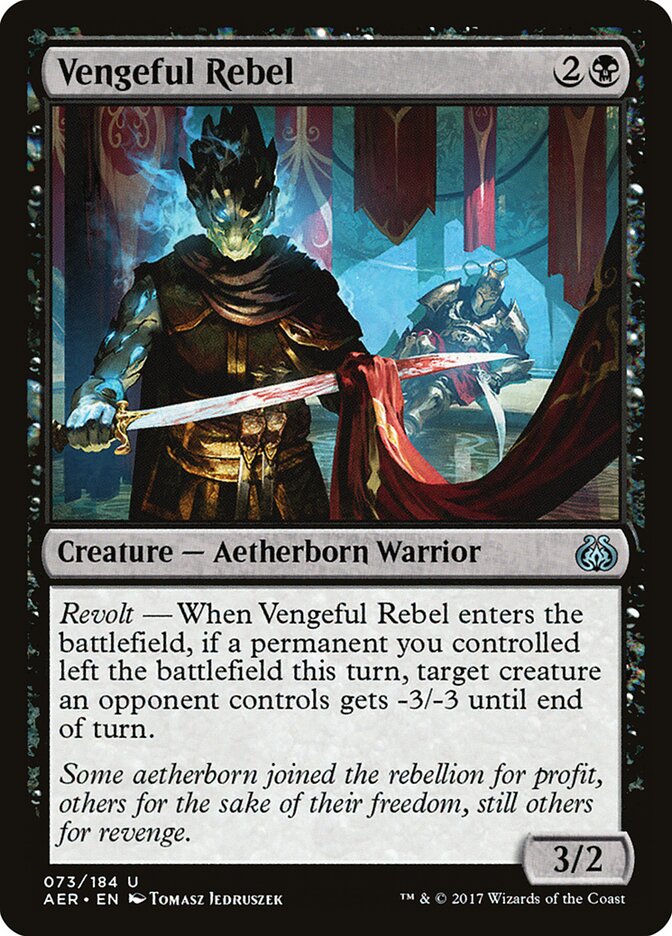 Vengeful Rebel - Aether Revolt (Uncommon) [AER-73] Imagen principal del producto