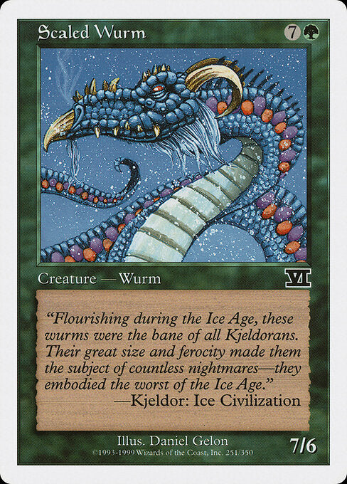 Scaled Wurm – Sixth Edition (6ED-251) Magic: The Gathering card