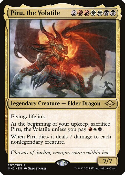 Piru, the Volatile – Modern Horizons 2 (MH2-207) Magic: The Gathering card