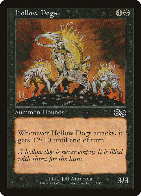 Hollow Dogs – Urza's Saga (USG-137) Magic: The Gathering card Imagen principal del producto