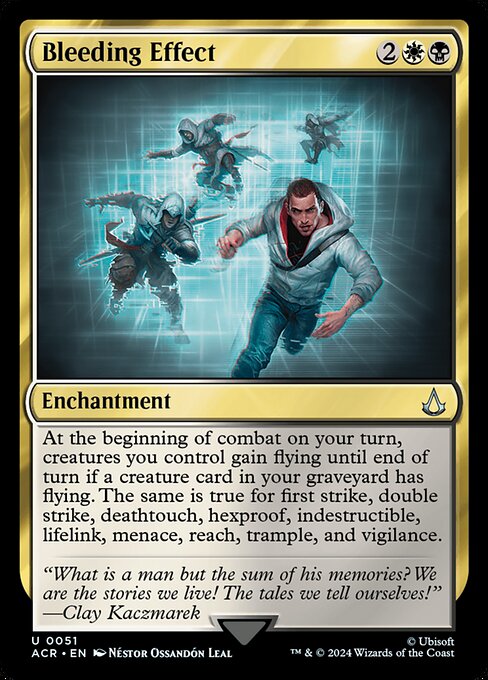 Bleeding Effect – Universes Beyond: Assassin's Creed (ACR-51) Magic: The Gathering card Hauptbild