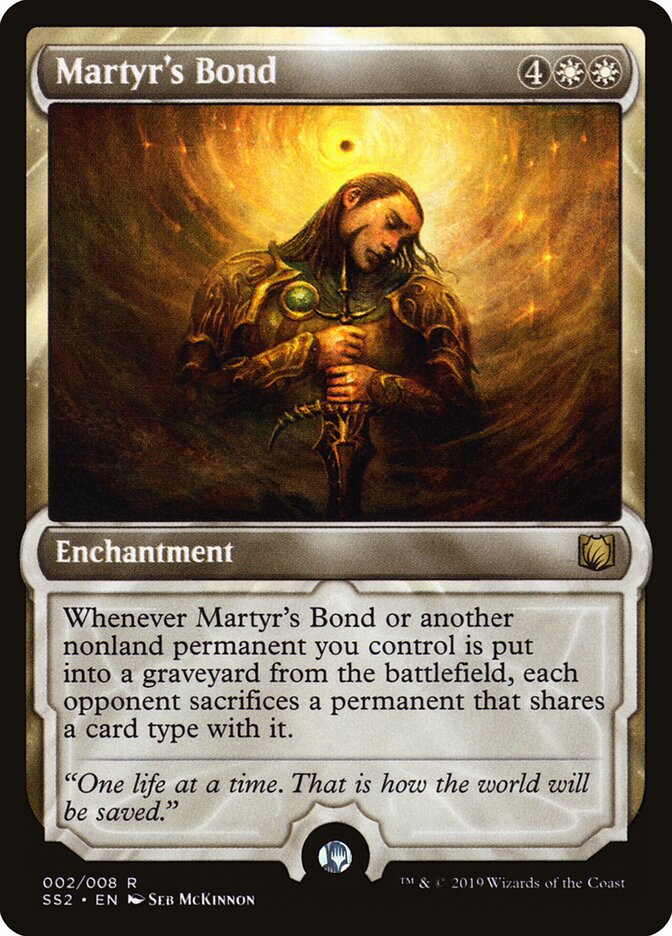Magic-kaart Martyr's Bond SS2-2 uit Signature Spellbook: Gideon (Rare)