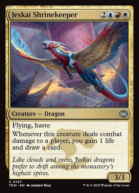 Jeskai Shrinekeeper – Tarkir: Dragonstorm (TDM-197) Magic: The Gathering card | LC-REM-20260804-15401861382476-6ec8fa0b-c695-4326-aebd-042cb1974925