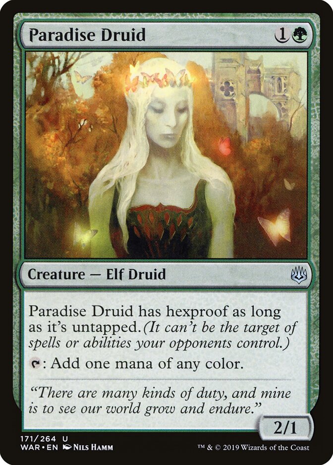Paradise Druid - War of the Spark (Uncommon) [WAR-171] Main image