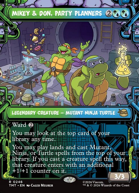 Mikey & Don, Party Planners – Teenage Mutant Ninja Turtles (TMT-246) Magic: The Gathering card | LC-REM-20260804-15675736162636-6edb8f34-f6d2-42d8-aa3f-dc8053dfb079