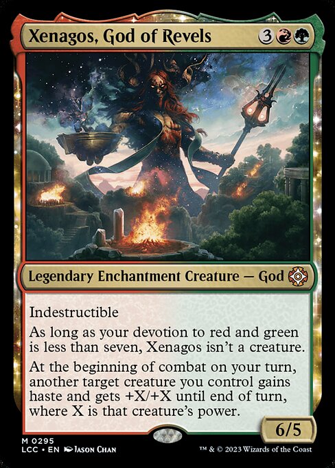 Xenagos, God of Revels – The Lost Caverns of Ixalan Commander (LCC-295) Magic: The Gathering card | LC-REM-20260804-15935515001164-6f1bc3bb-46da-492a-850c-f1f588ad8d18
