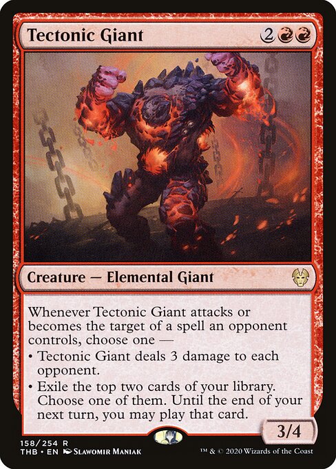 Tectonic Giant – Theros Beyond Death (THB-158) Magic: The Gathering card