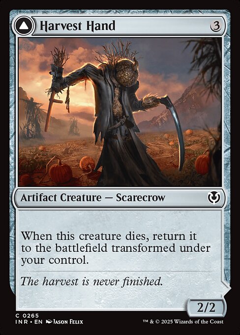 Harvest Hand // Scrounged Scythe – Innistrad Remastered (INR-265) Magic: The Gathering card | LC-REM-20260804-15340036882764-6f29b655-f70f-4b30-9253-c7944bfee524 Main image