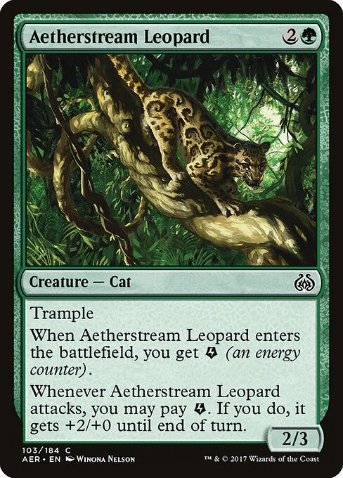 Aetherstream Leopard – Aether Revolt (AER-103) Magic: The Gathering card Image principale du produit