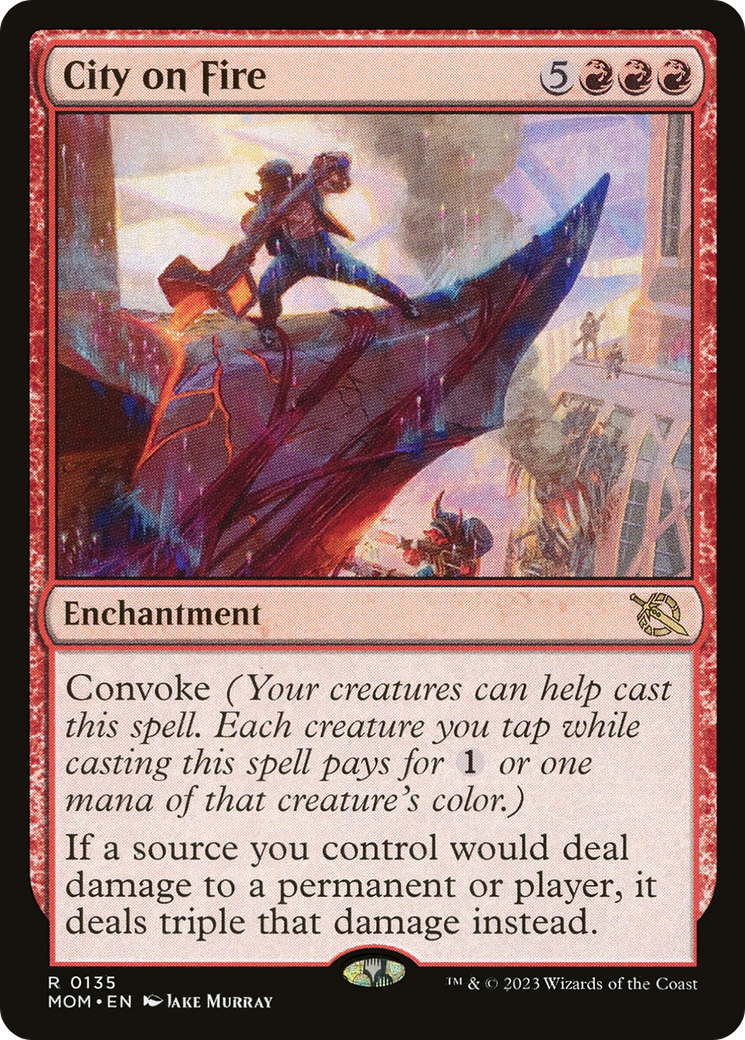 City on Fire – March of the Machine 135 – Magic: The Gathering single card Hauptbild