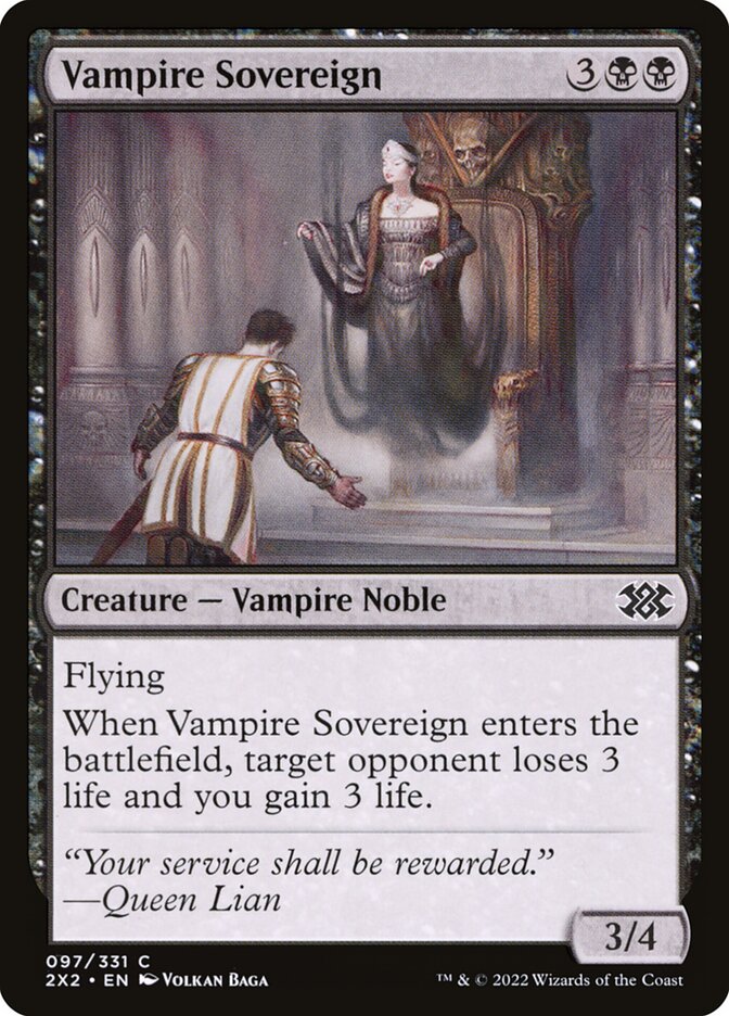 Vampire Sovereign - Double Masters 2022 (Common) [2X2-97]