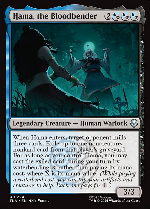 Hama, the Bloodbender – Magic: The Gathering | Avatar: The Last Airbender (TLA-224) Magic: The Gathering card