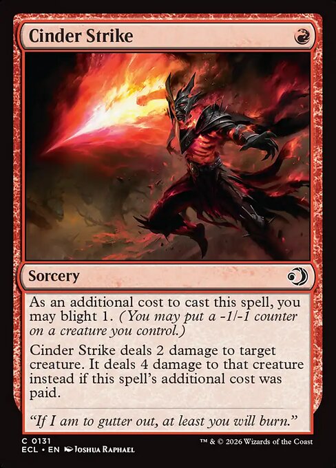 Cinder Strike – Lorwyn Eclipsed (ECL-131) Magic: The Gathering card