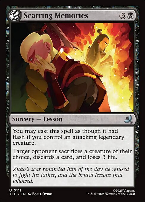 Scarring Memories – Magic: The Gathering | Avatar: The Last Airbender: Eternal (TLE-111) Magic: The Gathering card
