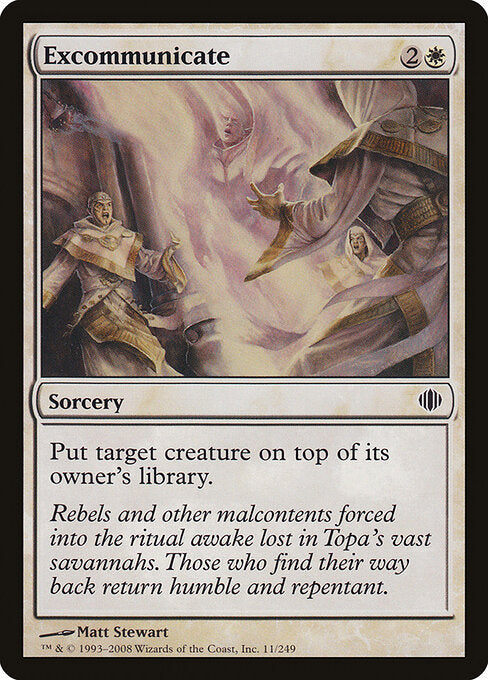 Excommunicate – Shards of Alara (ALA-11) Magic: The Gathering card Immagine principale del prodotto