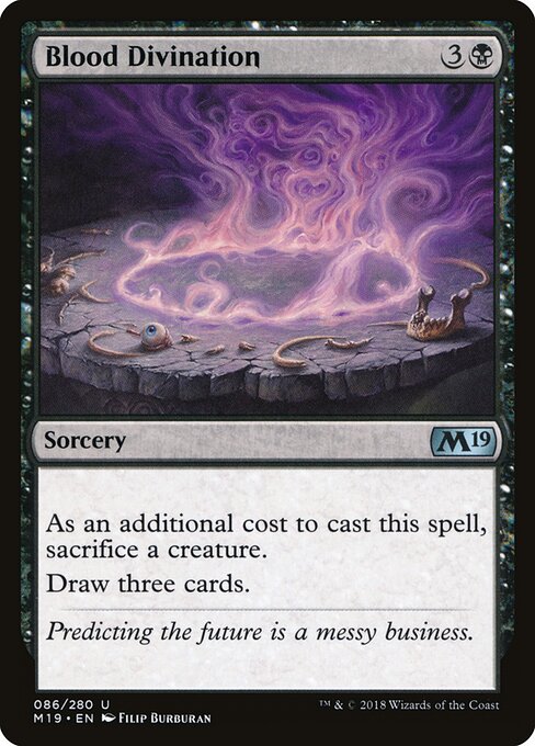 Blood Divination – Core 2019 (M19-86) Magic: The Gathering card