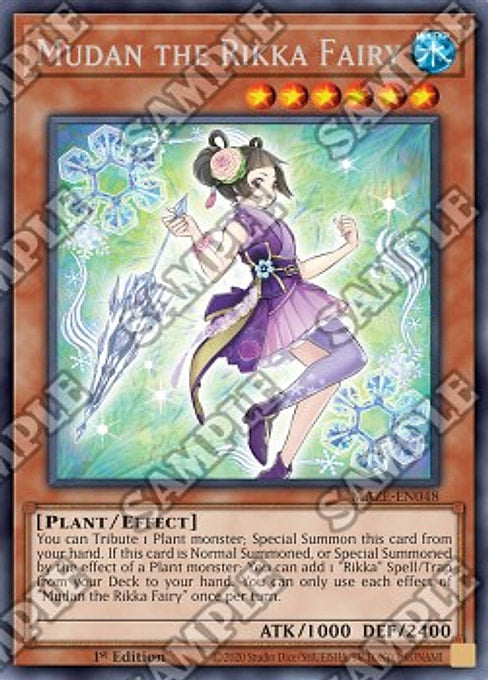 Mudan the Rikka Fairy — Maze of Memories (MAZE-048) Yu-Gi-Oh! card Main image