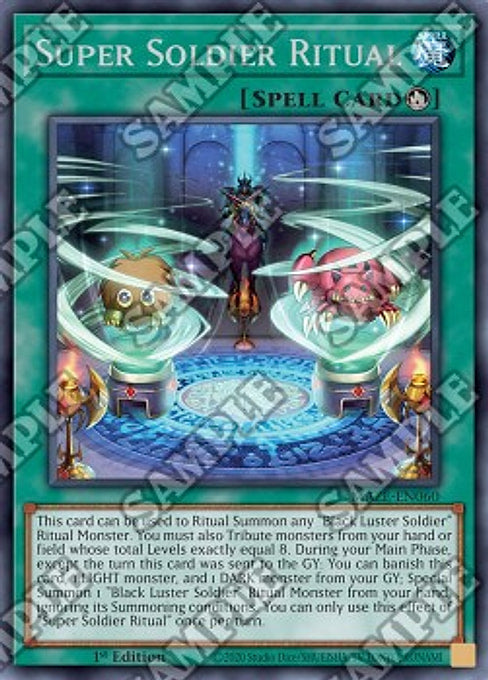 Super Soldier Ritual — Maze of Memories (MAZE-060) Yu-Gi-Oh! card Immagine principale del prodotto