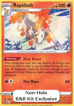 Rapidash - Silver Tempest (Holo Rare) [SIT-022] Hoofdafbeelding
