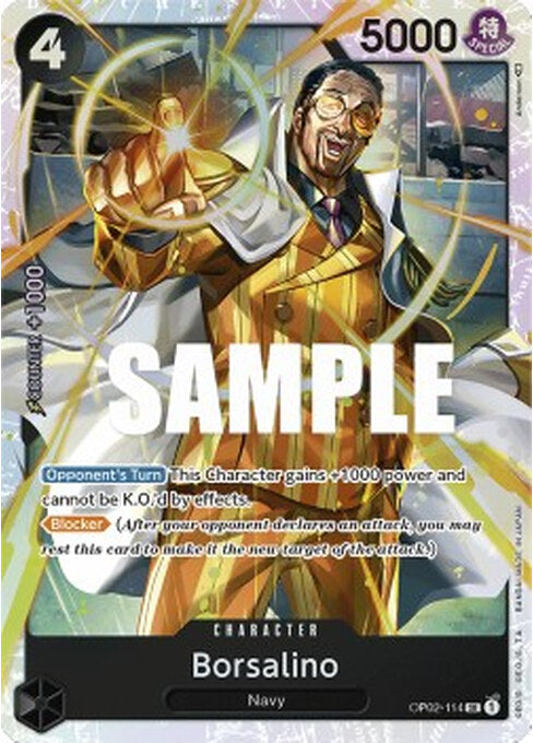 Borsalino — Paramount War (OP02-114) One Piece card Immagine principale del prodotto
