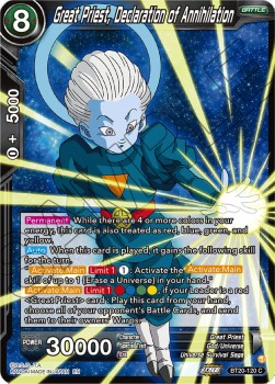 Great Priest, Declaration of Annihilation - Power Absorbed (Common) [BT20-120] Hover Image