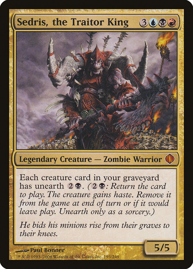 Magic-kaart Sedris, the Traitor King ALA-193 uit Shards of Alara (Mythic) Main image