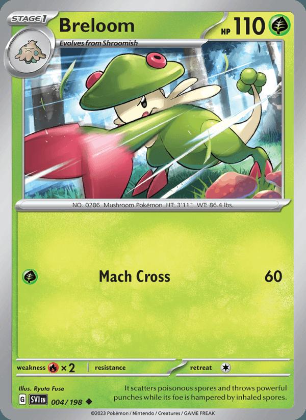 Breloom - Scarlet & Violet (Uncommon) [SVI-004] Hoofdafbeelding