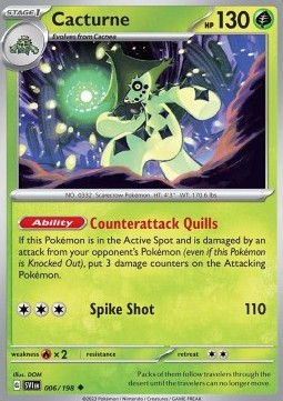 Cacturne - Scarlet & Violet (Uncommon) [SVI-006] Main image