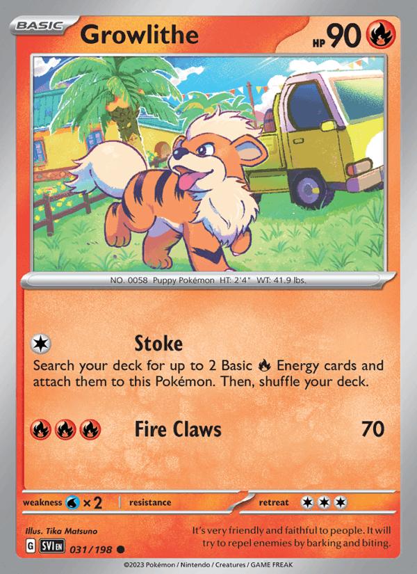 Growlithe - Scarlet & Violet (Common) [SVI-031] Image principale du produit