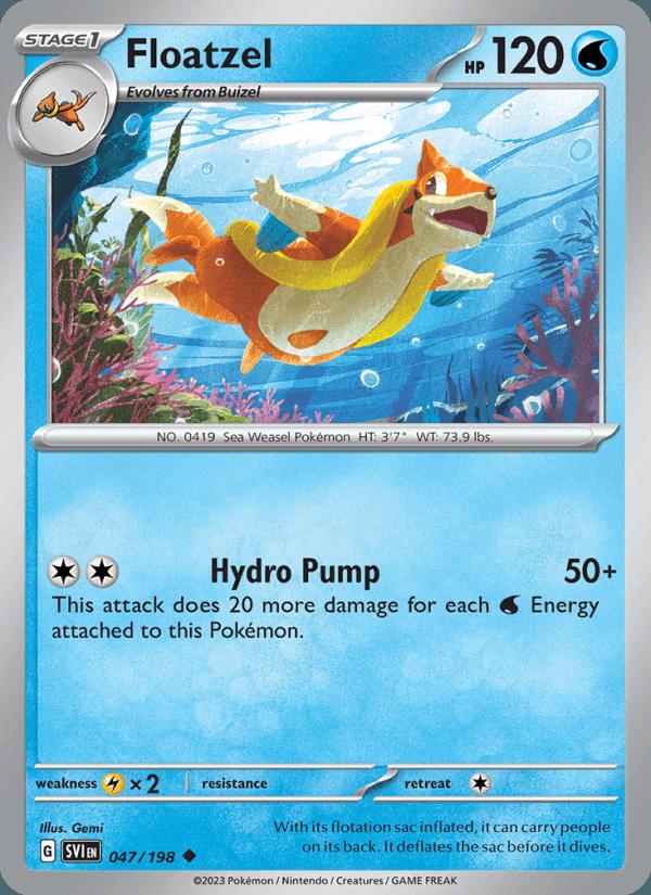 Floatzel - Scarlet & Violet (Uncommon) [SVI-047] Main image