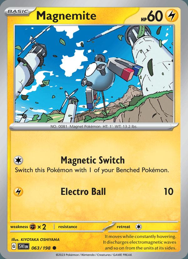 Magnemite - Scarlet & Violet (Common) [SVI-063] Hoofdafbeelding