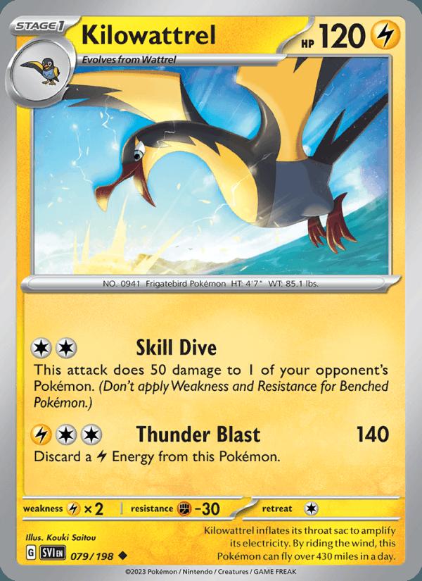 Kilowattrel - Scarlet & Violet (Uncommon) [SVI-079] Immagine principale del prodotto