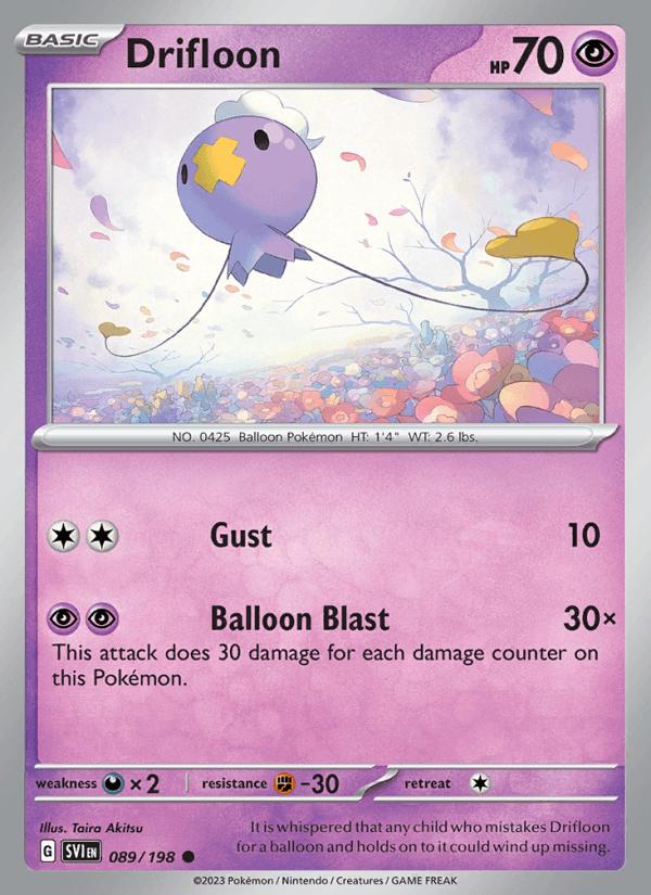 Drifloon - Scarlet & Violet (Common) [SVI-089] Image principale du produit