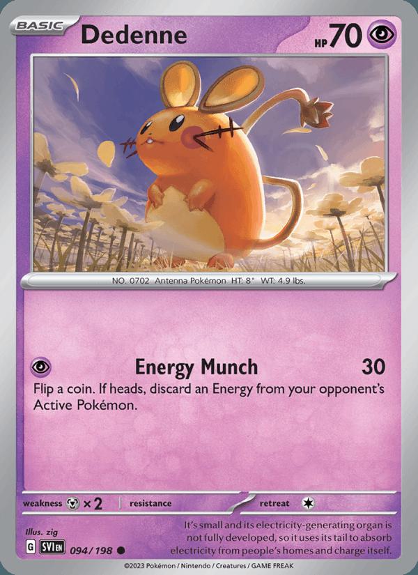 Dedenne - Scarlet & Violet (Common) [SVI-094] Image principale du produit