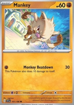 Mankey - Scarlet & Violet (Common) [SVI-107] Main image
