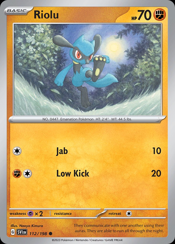 Riolu - Scarlet & Violet (Common) [SVI-112] Image principale du produit