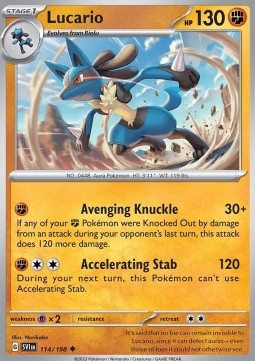 Lucario - Scarlet & Violet (Uncommon) [SVI-114]