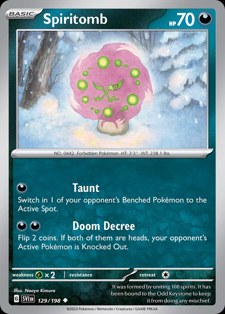 Spiritomb - Scarlet & Violet (Uncommon) [SVI-129] Hoofdafbeelding