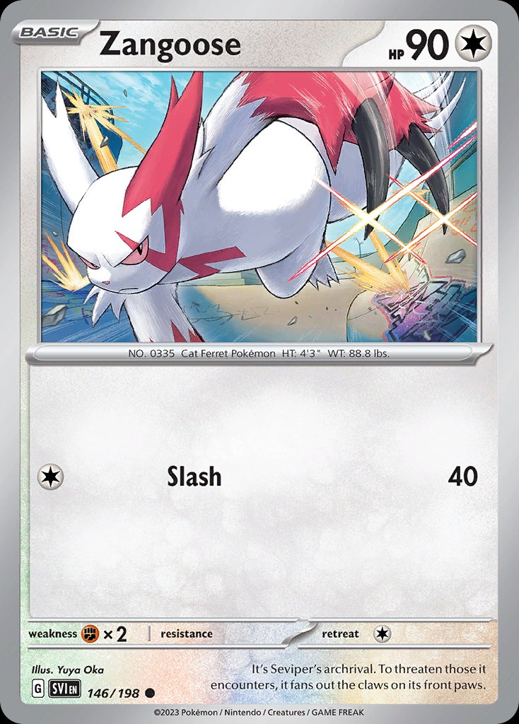 Zangoose - Scarlet & Violet (Common) [SVI-146] Hoofdafbeelding