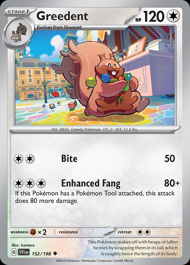 Greedent - Scarlet & Violet (Uncommon) [SVI-152] Main image