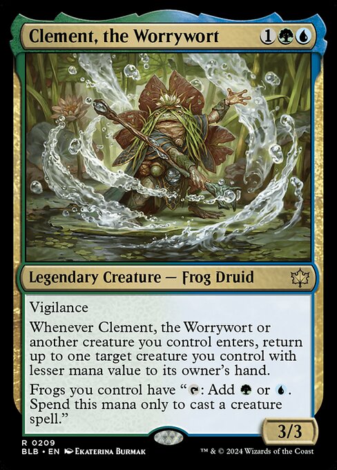 Clement, the Worrywort – Bloomburrow (BLB-209) Magic: The Gathering card Main image