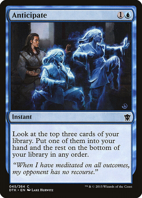 Anticipate – Dragons of Tarkir (DTK-45) Magic: The Gathering card Main image