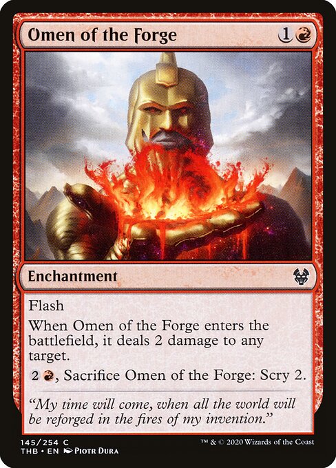 Omen of the Forge – Theros Beyond Death (THB-145) Magic: The Gathering card