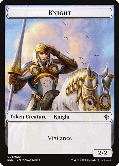 Knight – Throne of Eldraine Tokens (TELD-3) Magic: The Gathering card | LC-REM-20260804-15150722416972-703e7ecf-3d73-40c1-8cfe-0758778817cf