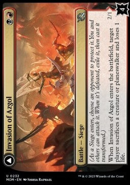 Invasion of Azgol // Ashen Reaper - March of the Machine (Uncommon) [MOM-232] Main image