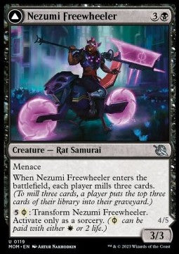 Nezumi Freewheeler // Hideous Fleshwheeler - March of the Machine (Uncommon) [MOM-119] Imagen principal del producto
