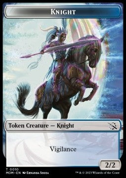 Knight Token (White and Blue 2/2) - March of the Machine: Extras (Token) [XMOM-T10] Main image