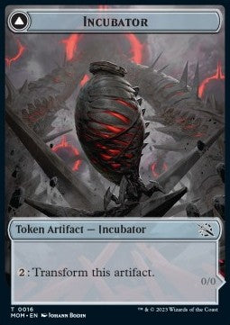 Incubator Token // Phyrexian Token (A 0/0) (V.1) - March of the Machine: Extras (Token) [XMOM-T16] Main image